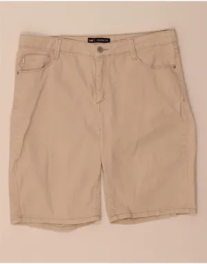 LEE Womens Classic Fit Casual Shorts W32 Large Beige Sleepwear