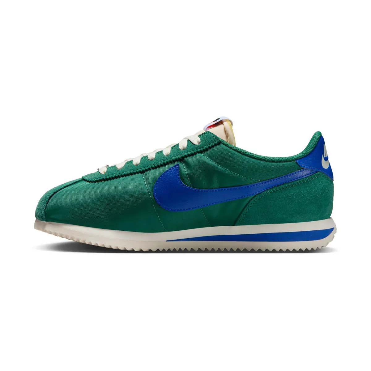 Nike Cortez 'Evergreen Aura Hyper Royal' Women's Shoes running with a fitness tracker Eco Friendly Synthetic Fibers