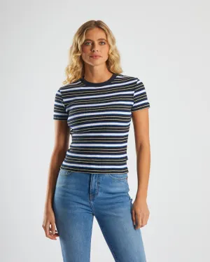 Versatile Wearable Eco Conscious Production Yolanda Tee Marine Navy