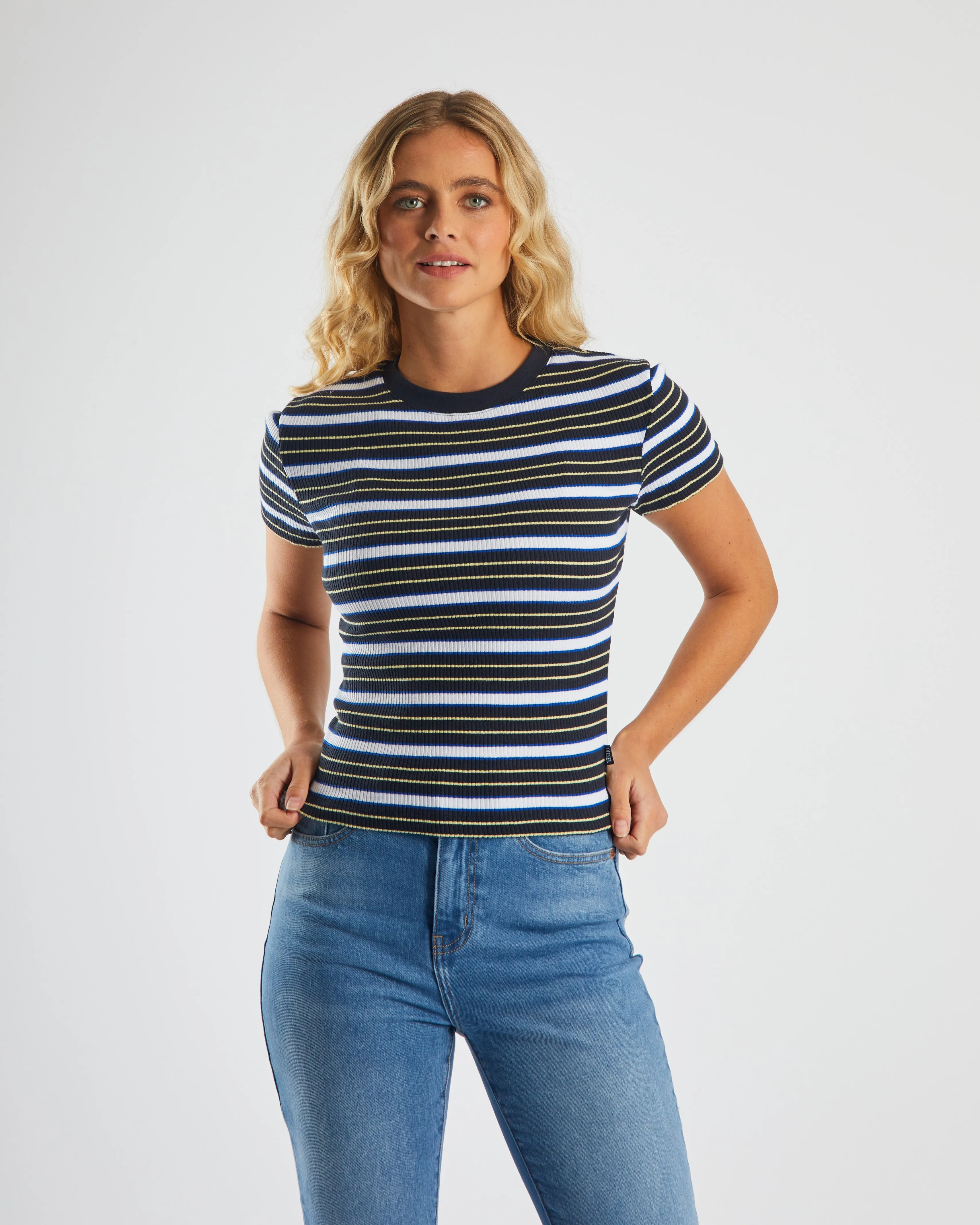 Yolanda Tee Marine Navy Fun and Playful