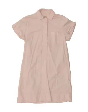 bohemian flair J. CREW Womens Shirt Dress UK 10 Small Pink Cotton