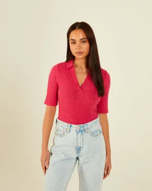 Light and Comfortable Versatile Design Mona Bodysuit Pink Yarrow