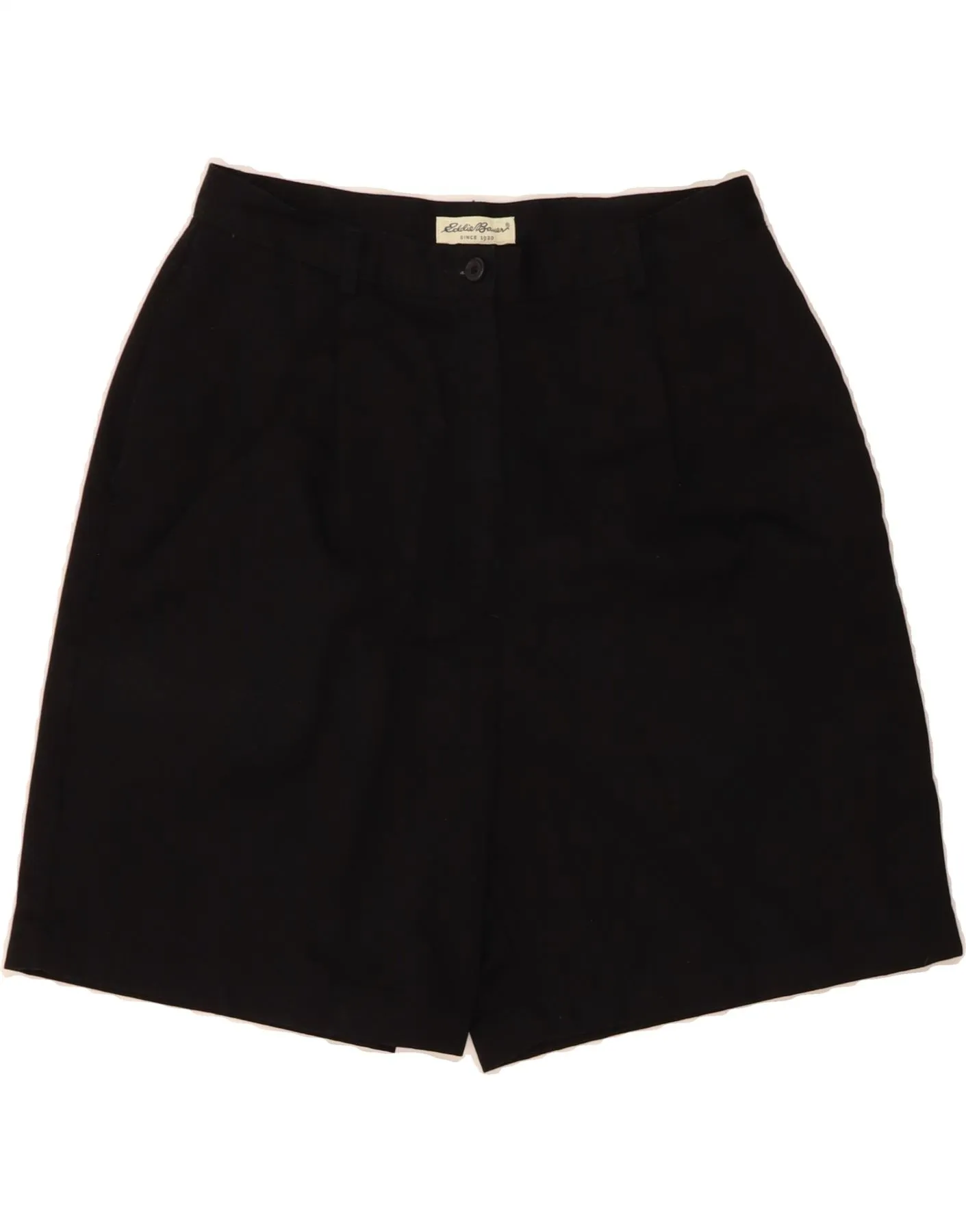 EDDIE BAUER Womens Chino Shorts US 12 Medium W28  Black Cotton Seasonal Wardrobe Nautical Look