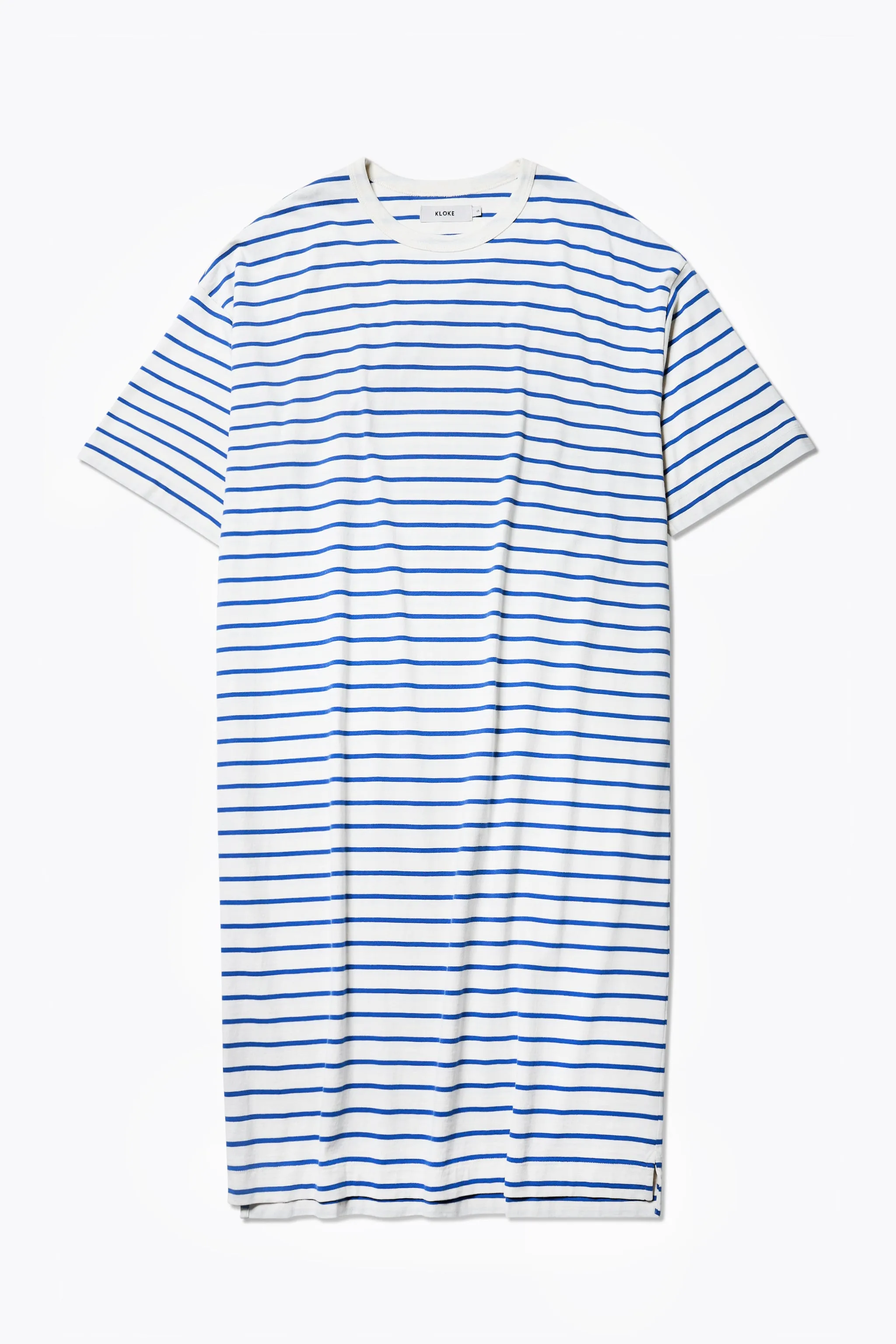 Nadir Dress Blue Stripe Peace View Romantic Vibes