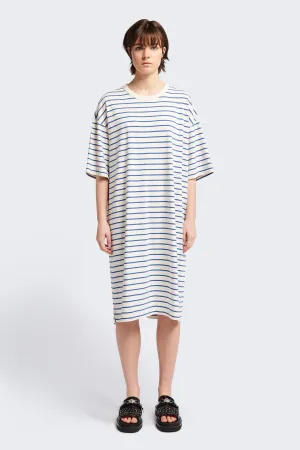 Nadir Dress Blue Stripe Neutral Flow Soft Shine