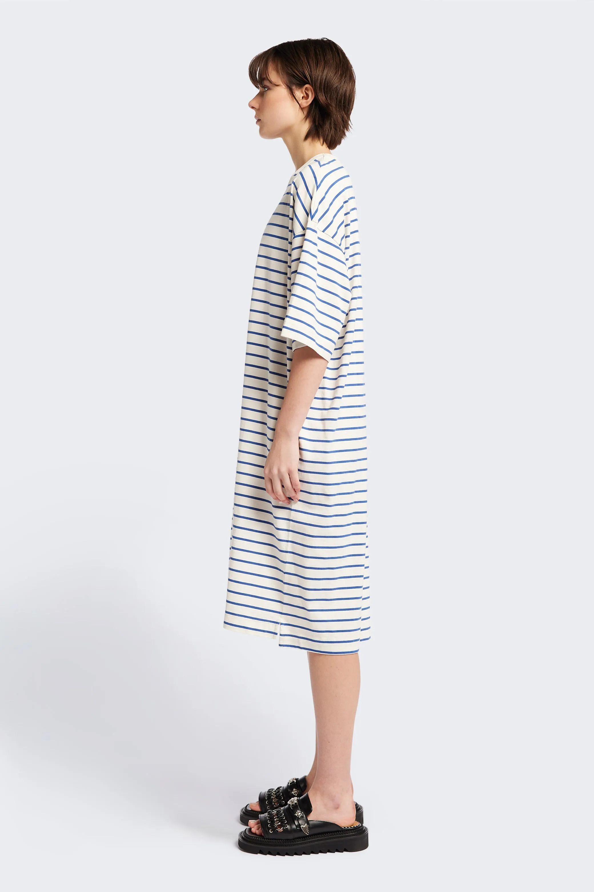 Comfortable Style Nadir Dress Blue Stripe