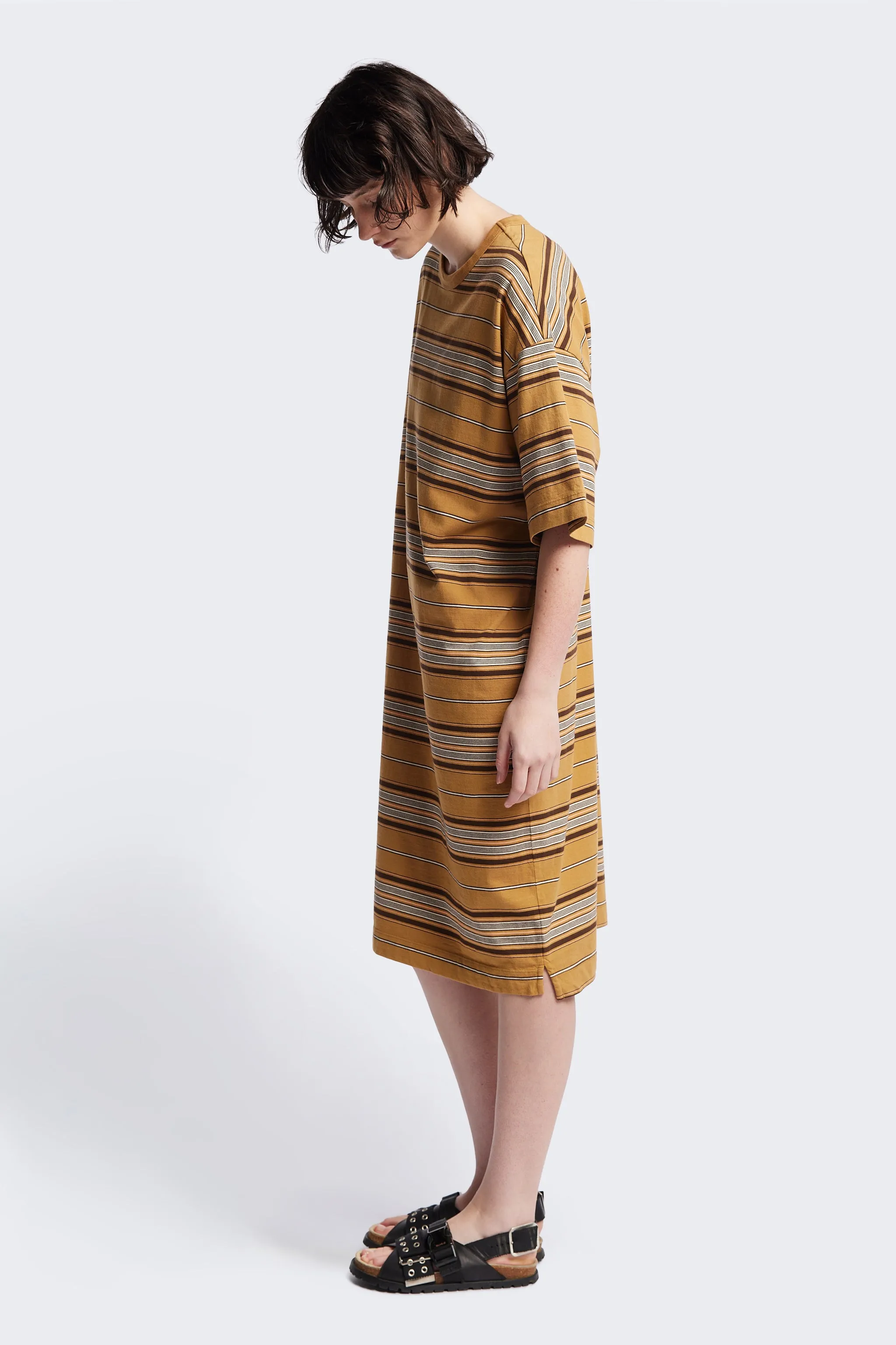 Relaxed Wear Nadir Dress Tan Stripe