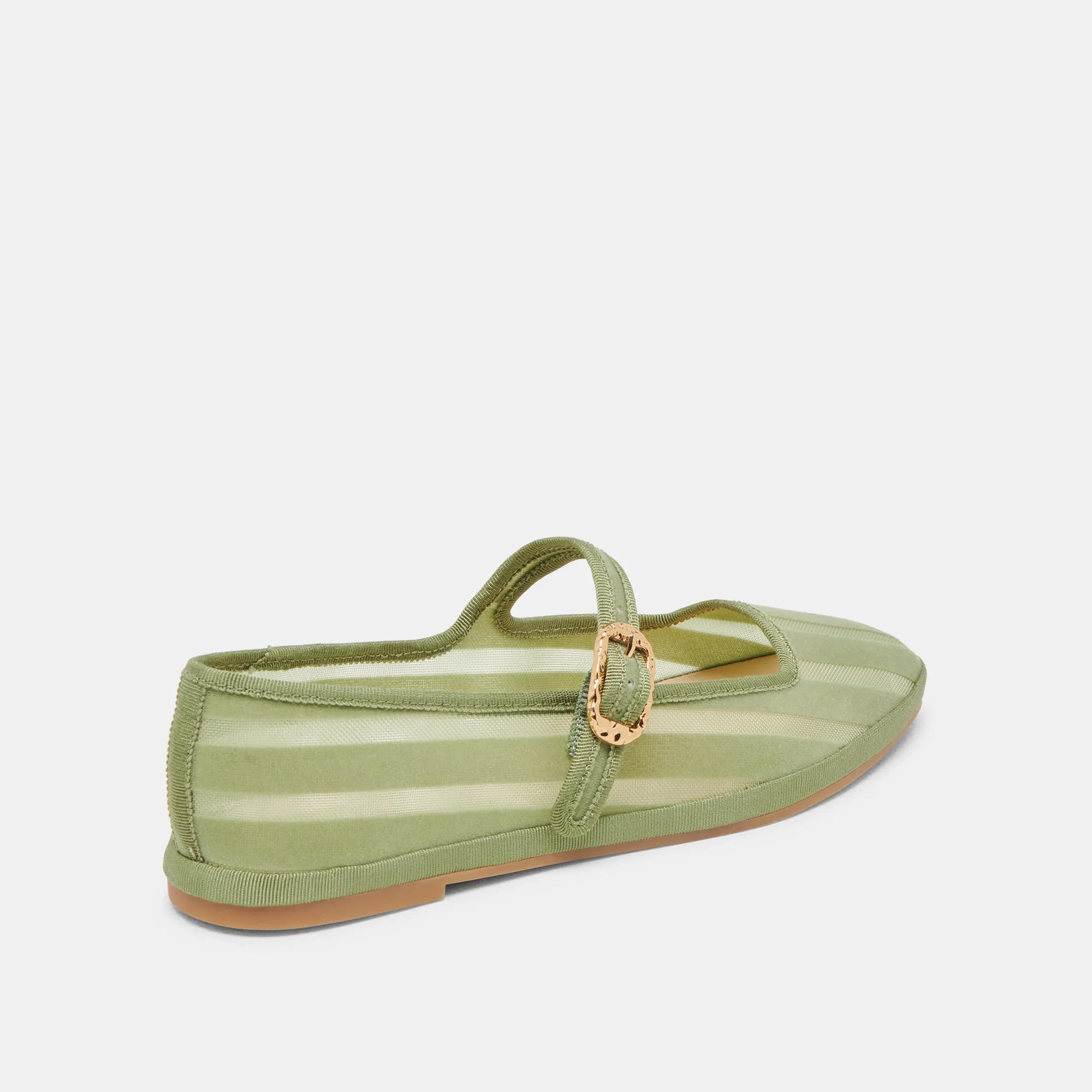 TAMEKA BALLET FLATS JADE STRIPE MESH supportive shoes