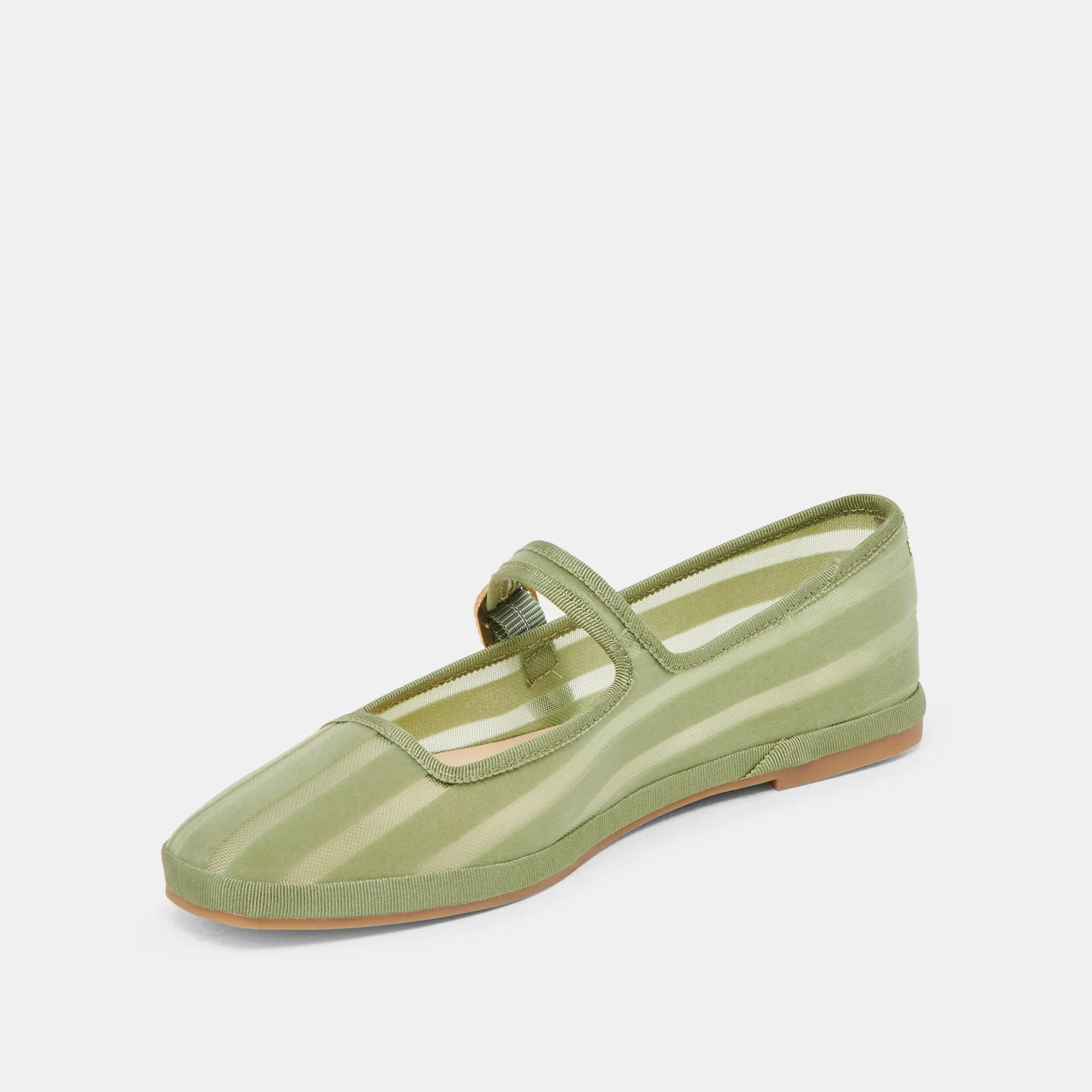 Relaxing Footwear Style Everyday Look TAMEKA BALLET FLATS JADE STRIPE MESH