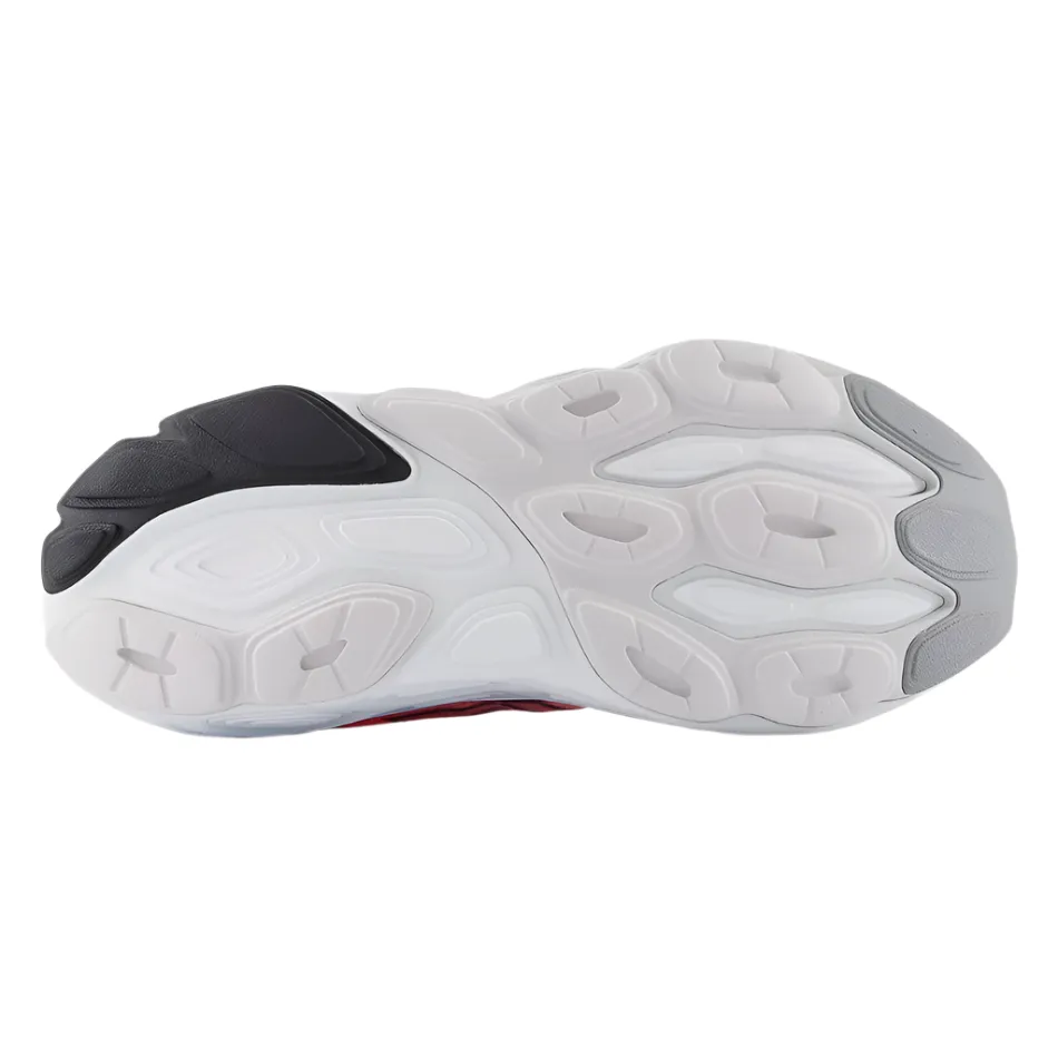 fall running footwear nicely colored New Balance Women's Balos Running Shoes in Urgent Red/Grey Matter/Silver Metallic AW25