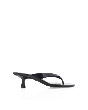 NIESHA - BLACK SHINE Sexy Red Heels