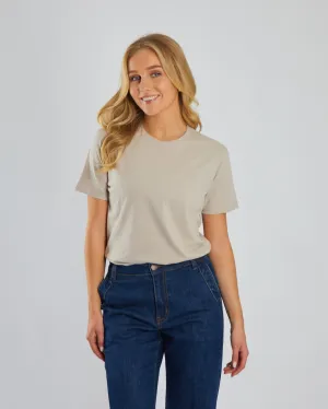 Comfort and Ease Effortless Comfort Wear Jada Basic O Neck Warm Stone