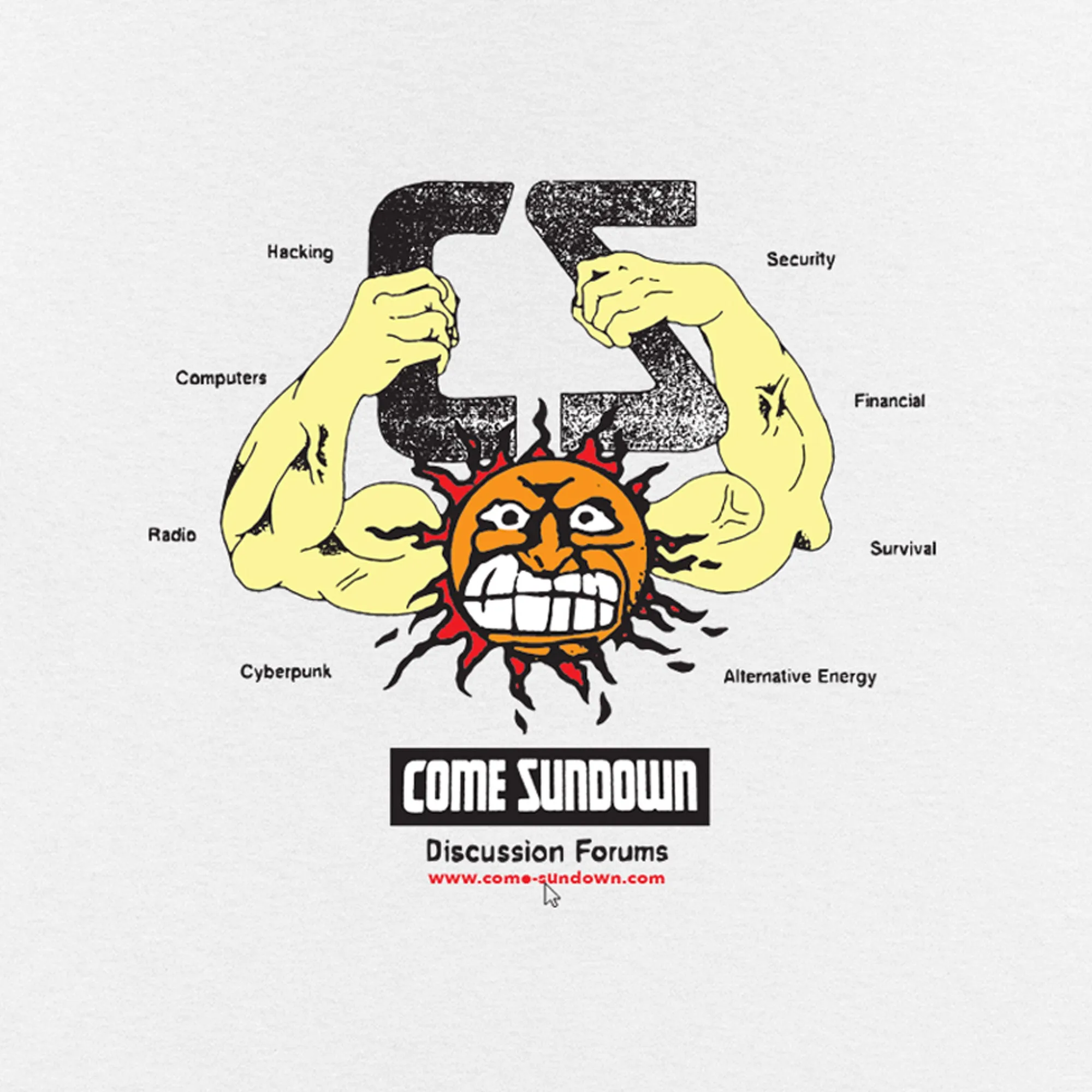 RecycledBlend Come Sundown Forums Tee - White