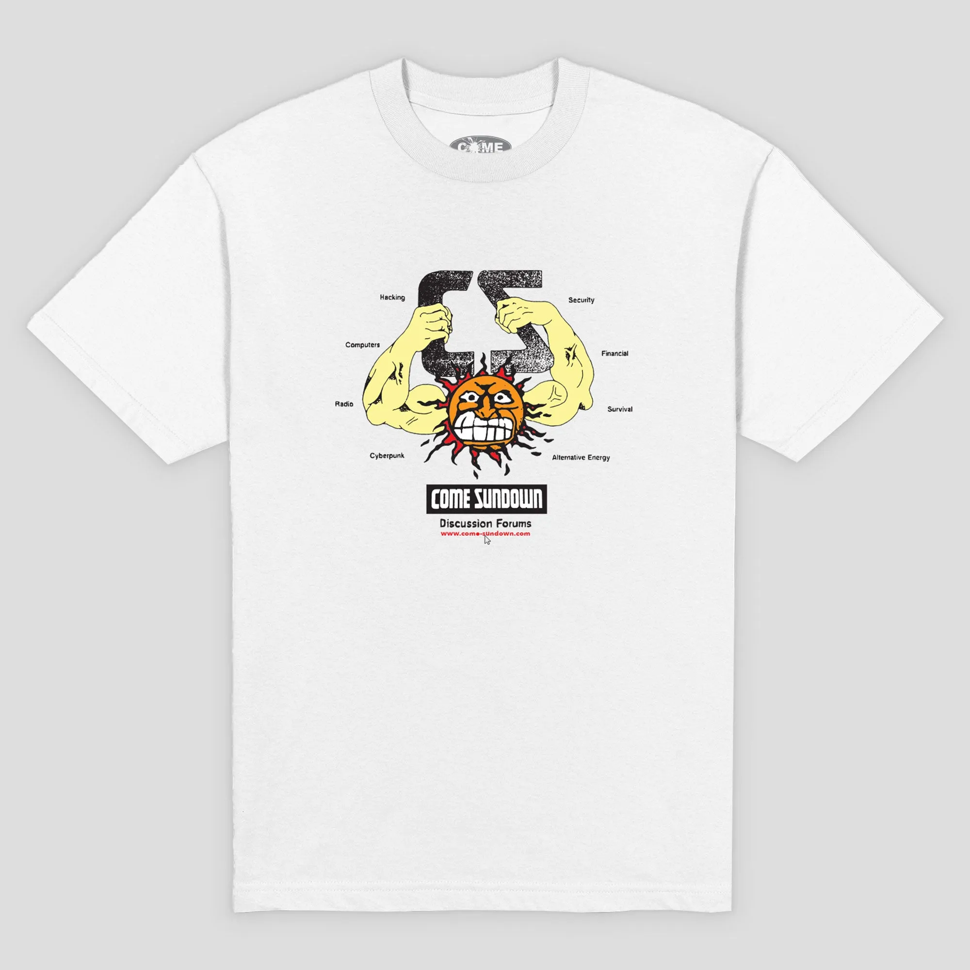 Come Sundown Forums Tee - White City Smart
