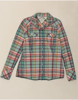 TOMMY HILFIGER Womens Shirt UK 18 XL Multicoloured Check Cotton Versatile Layering