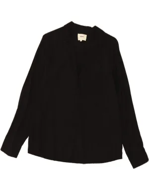 VINTAGE Womens Shirt Blouse EU 38 Medium Black Spotted Tencel High-End Look Modern Look