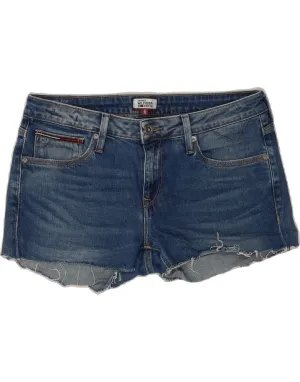 Luxury Feel Relaxed Vibe TOMMY HILFIGER Womens Denim Hot Pants W31 Medium Blue