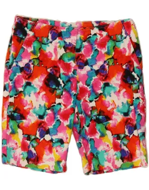 Plaid Design IZOD Womens Golf Chino Shorts US 6 Medium W32 Multicoloured Tie Dye Rayon