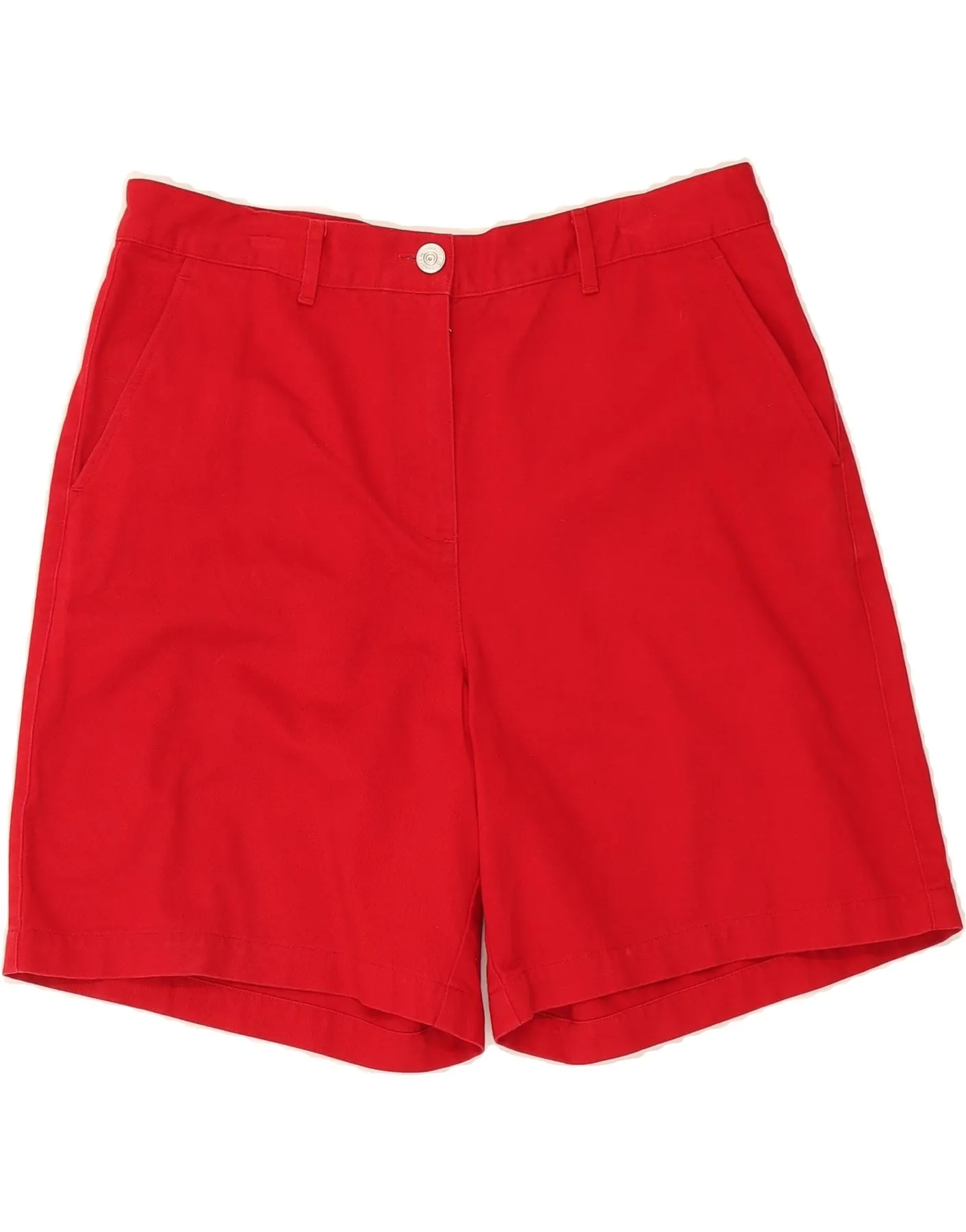 Holiday Special Subtle Print RALPH LAUREN Womens Chino Shorts US 10 Large W32  Red Cotton