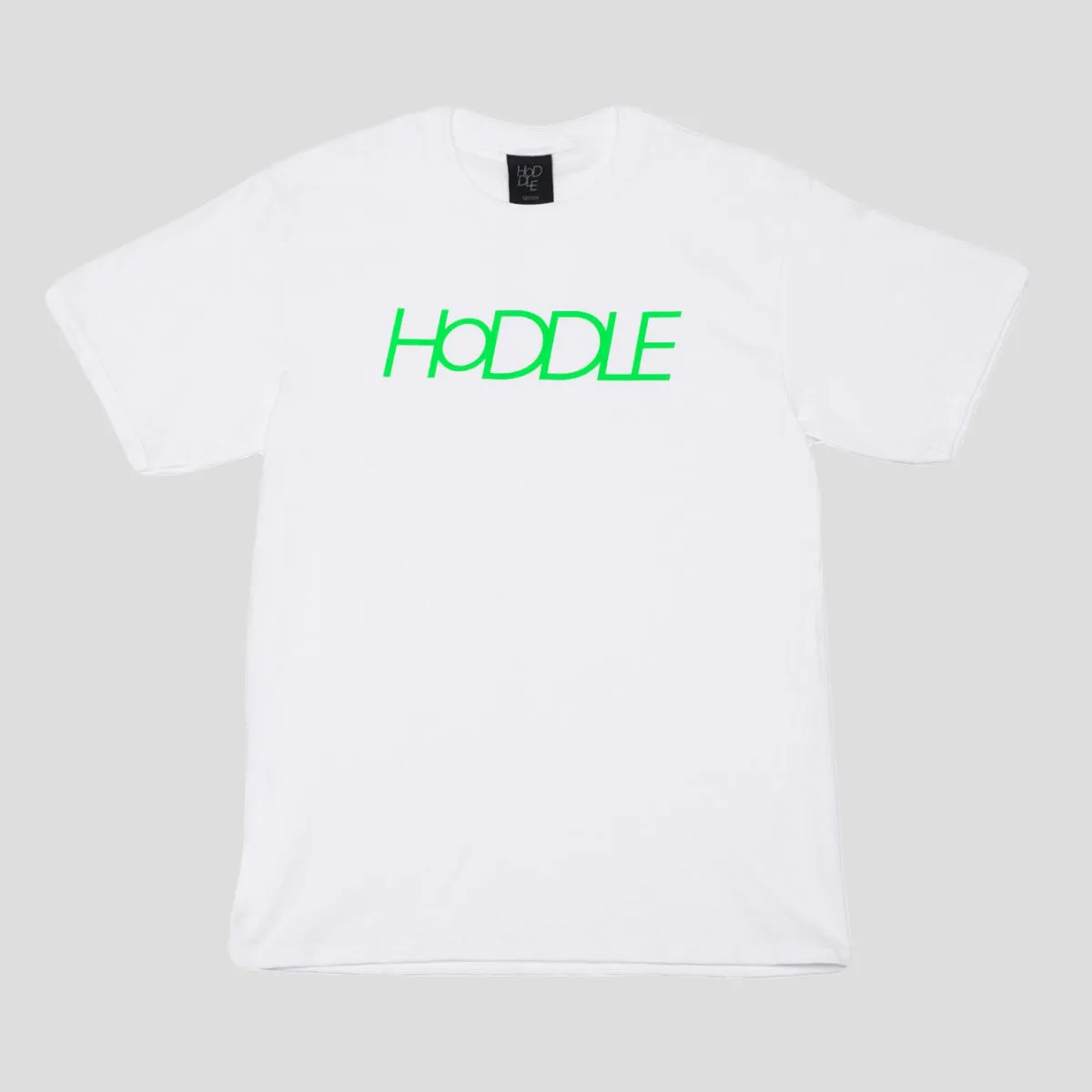 Versatile Top HODDLE "LOGO" TEE WHITE - GREEN LOGO