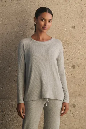 RINDA RIBBED TOP Comfortable Look Wrinkle Resistant Finish