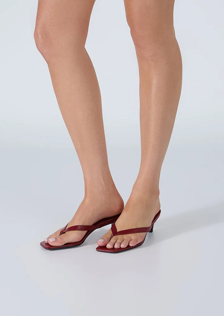 Open Back Heeled Sandals Topaz Berry Venice