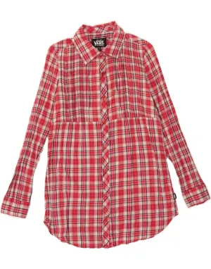 Standalone Option family gathering VANS Womens Shirt UK 12 Medium Red Check Cotton