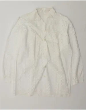 Nautical Look VINTAGE Womens Shirt UK 16 Large White