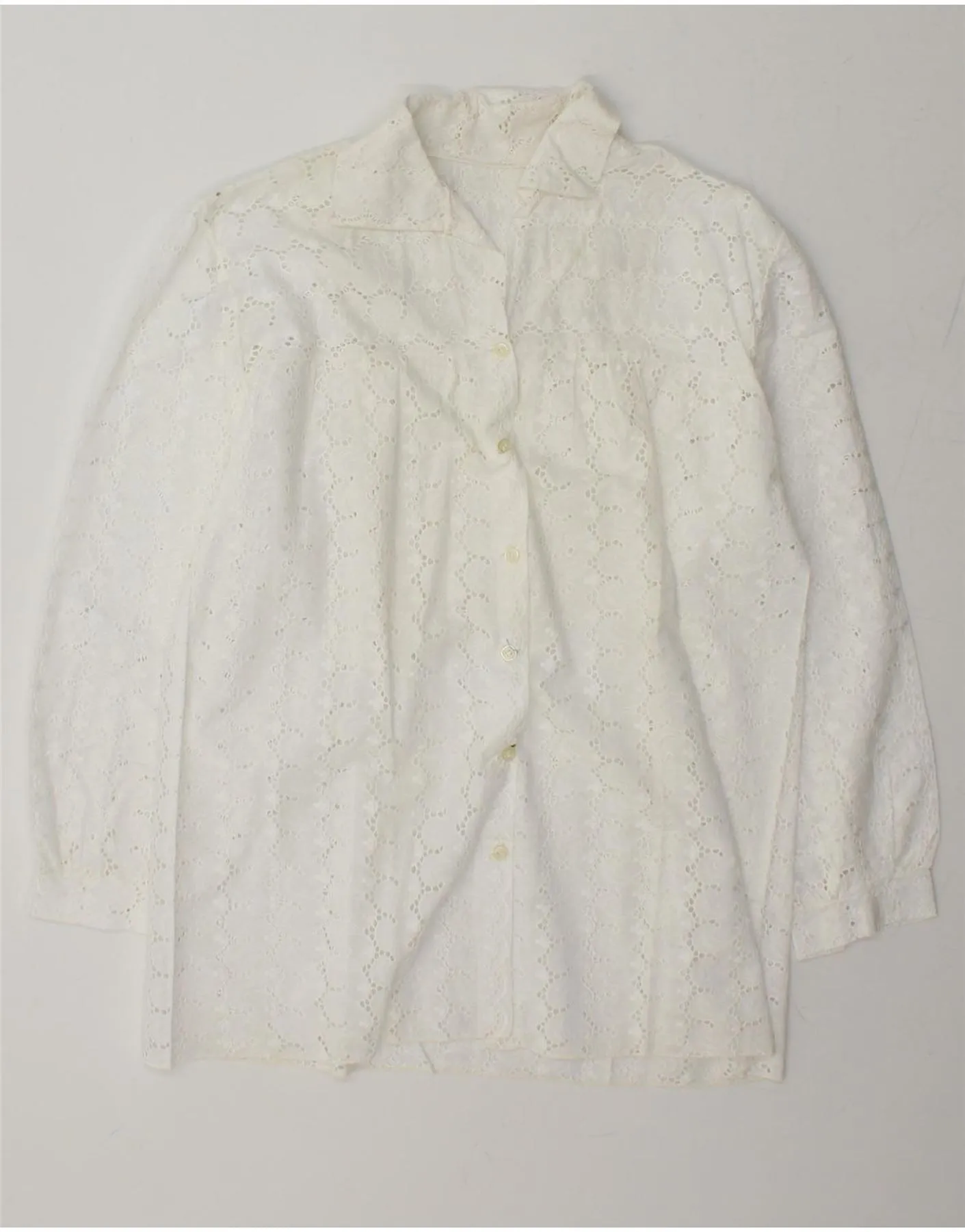 Nautical Look VINTAGE Womens Shirt UK 16 Large White