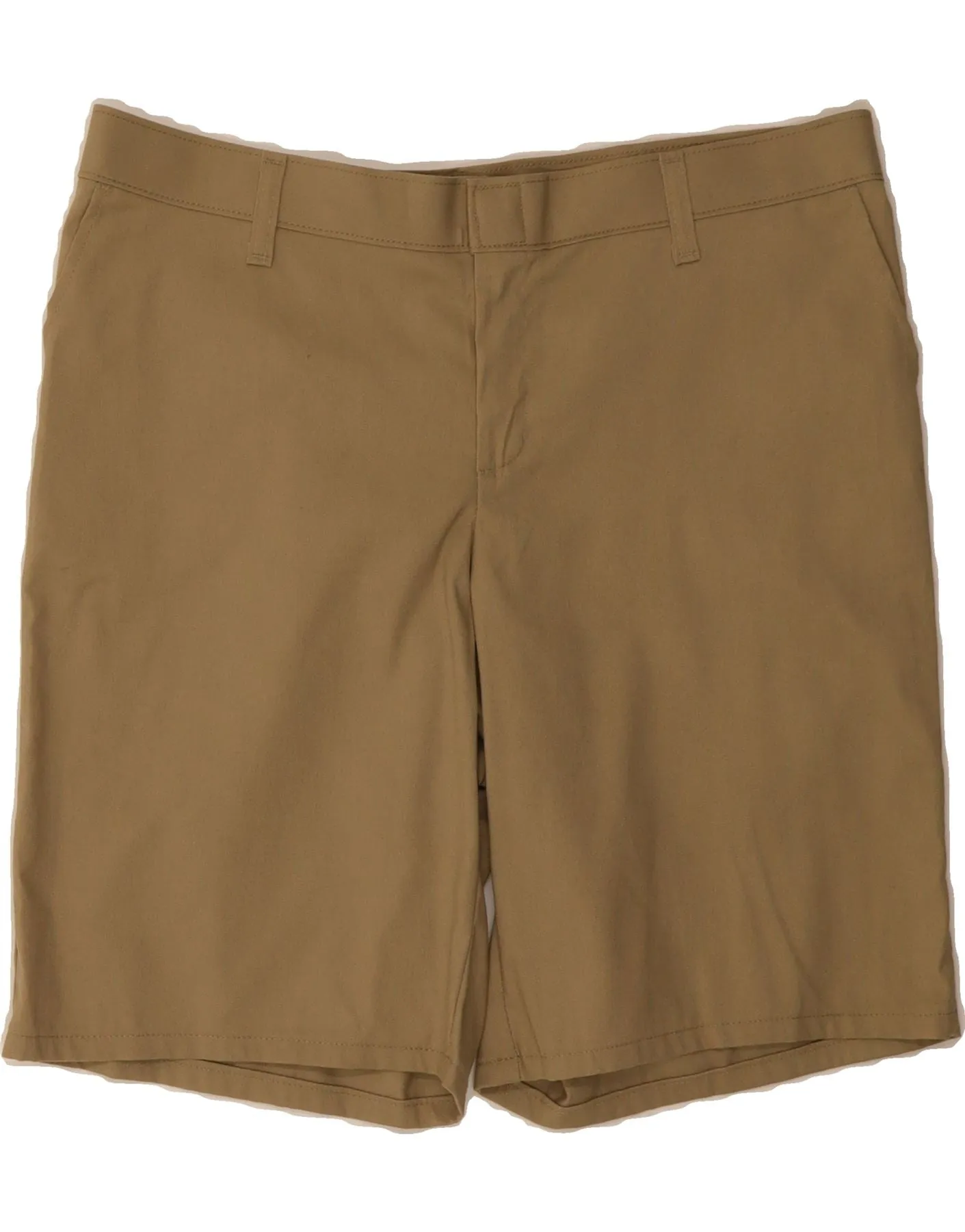 DICKIES Womens Chino Shorts US 14 XL W36 Beige Polyester Layering Piece