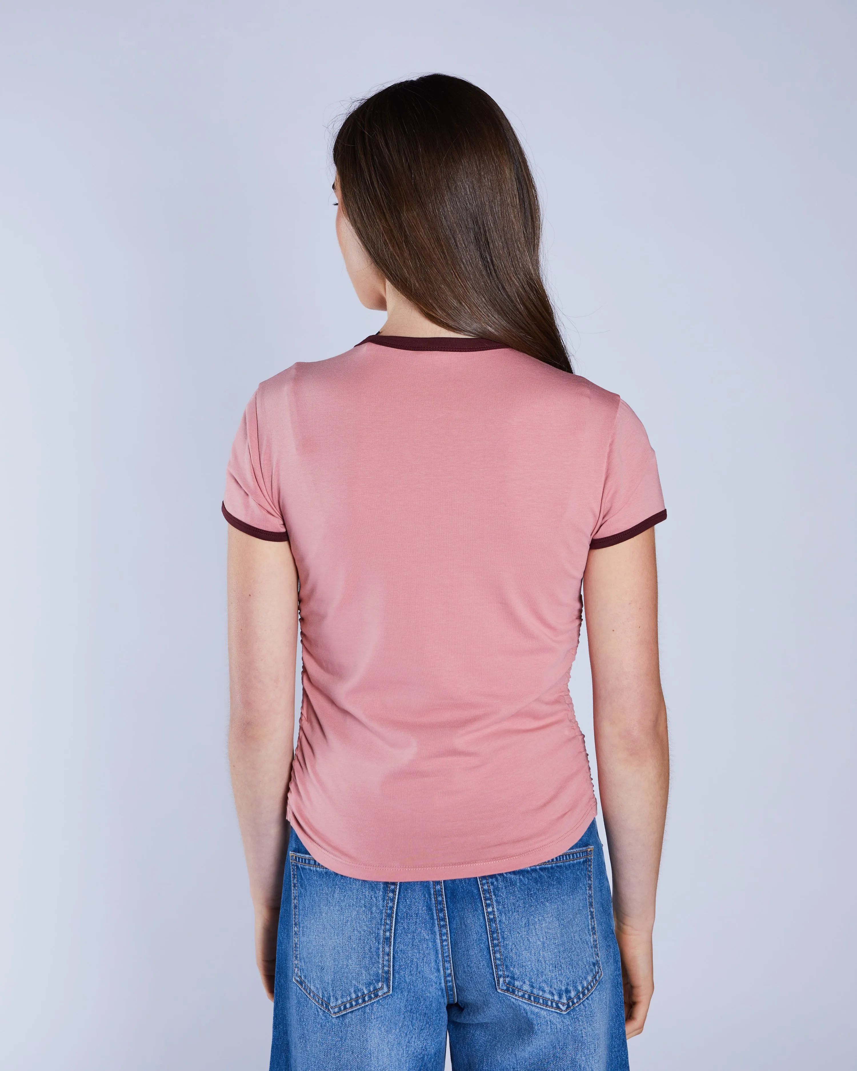 Comfort Stretch Brigitte Tee Blushed Rouje