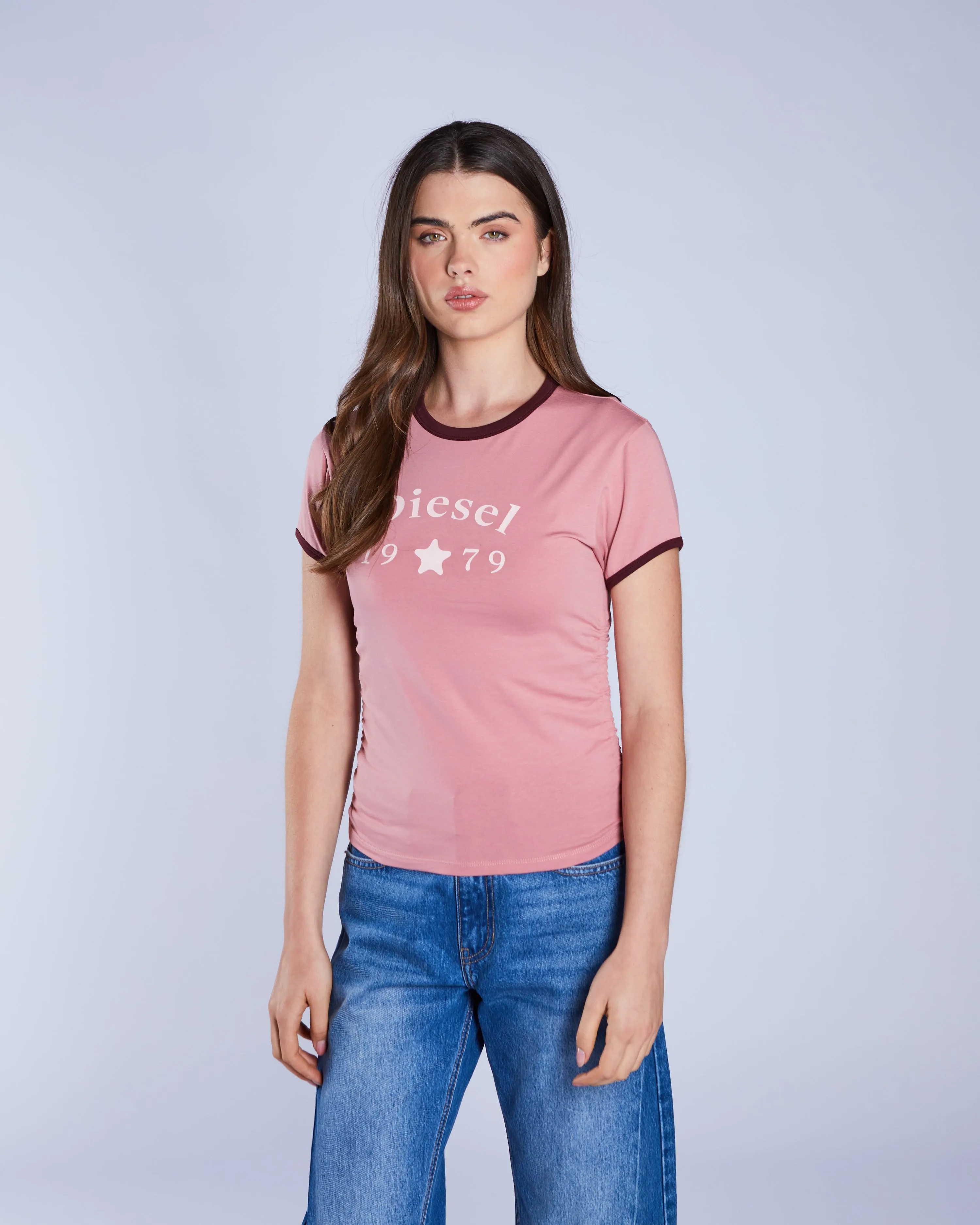 Brigitte Tee Blushed Rouje Casual Comfort Wear Sporty Comfort Fit