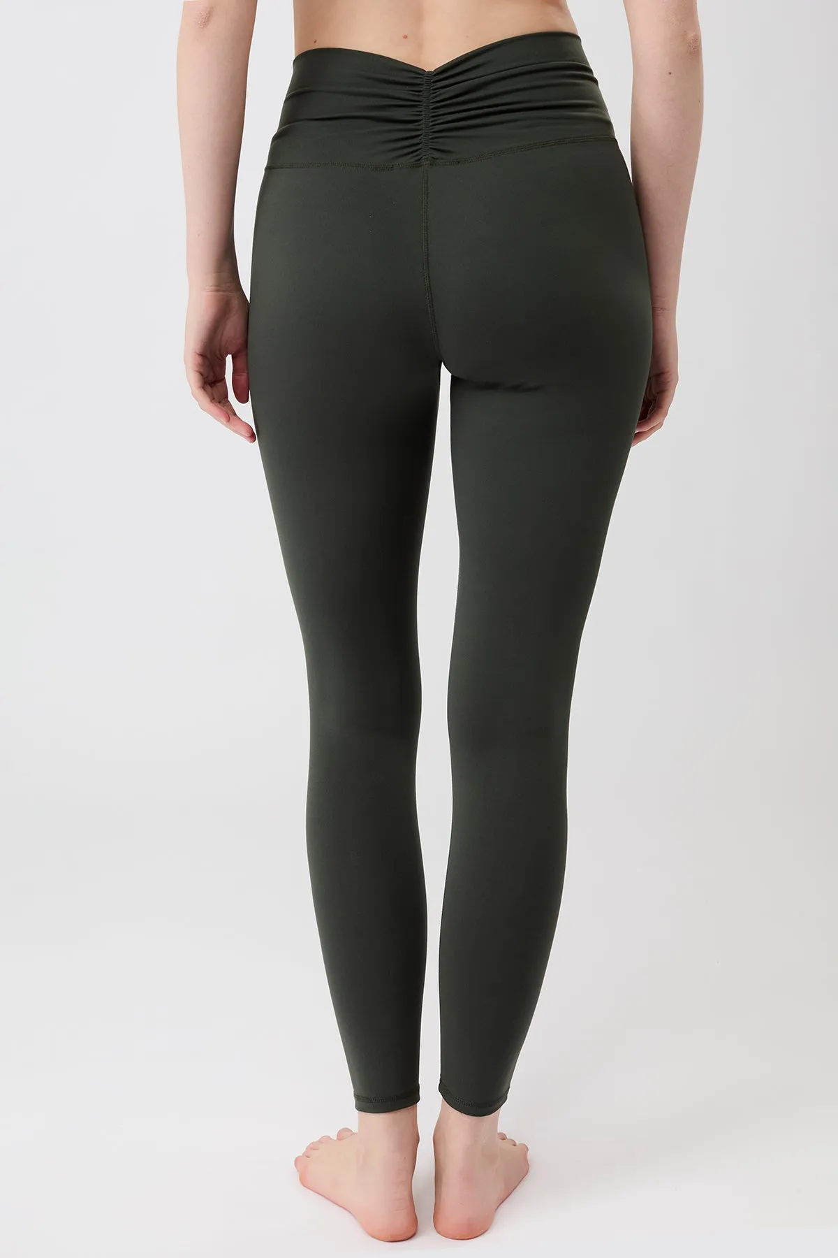 Running Outfit On Point Legging - Dark Olive