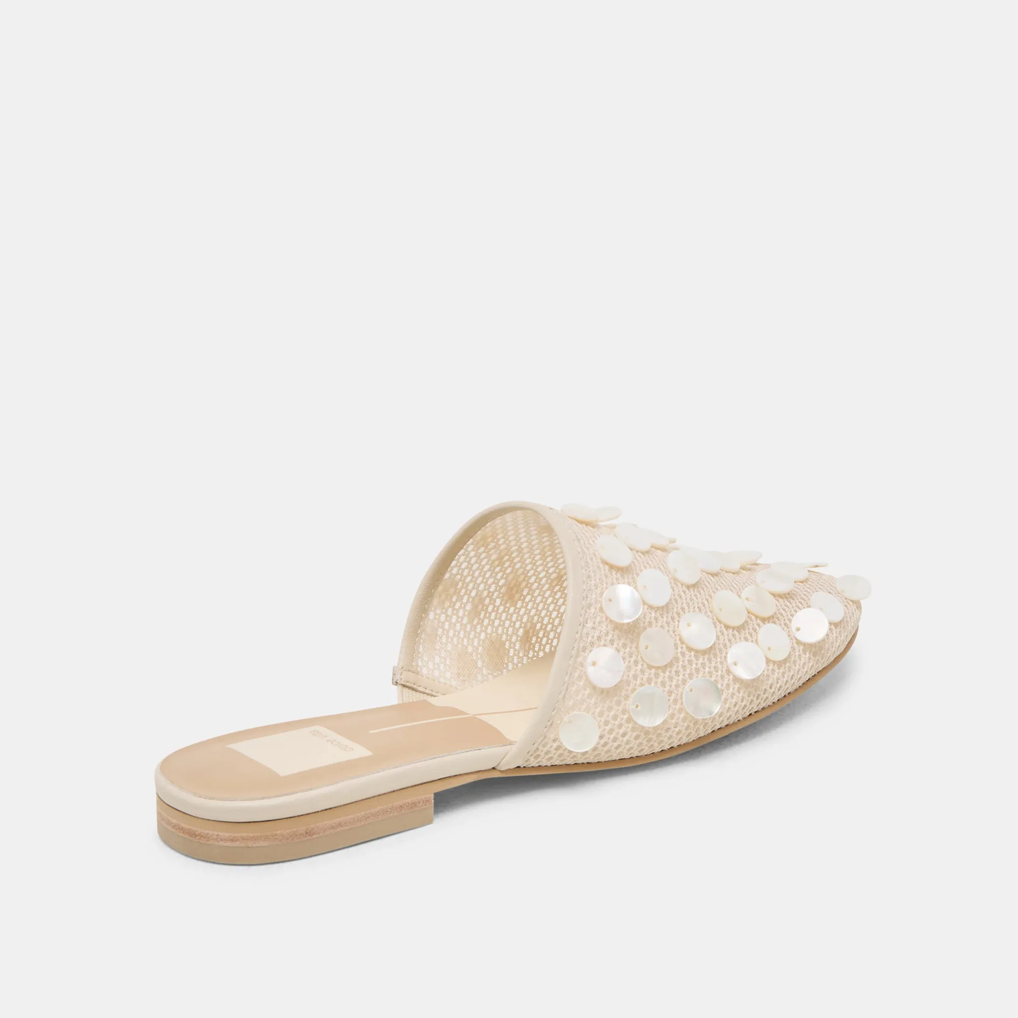ROVA BEAD FLATS IVORY DISC MESH Winery Glow