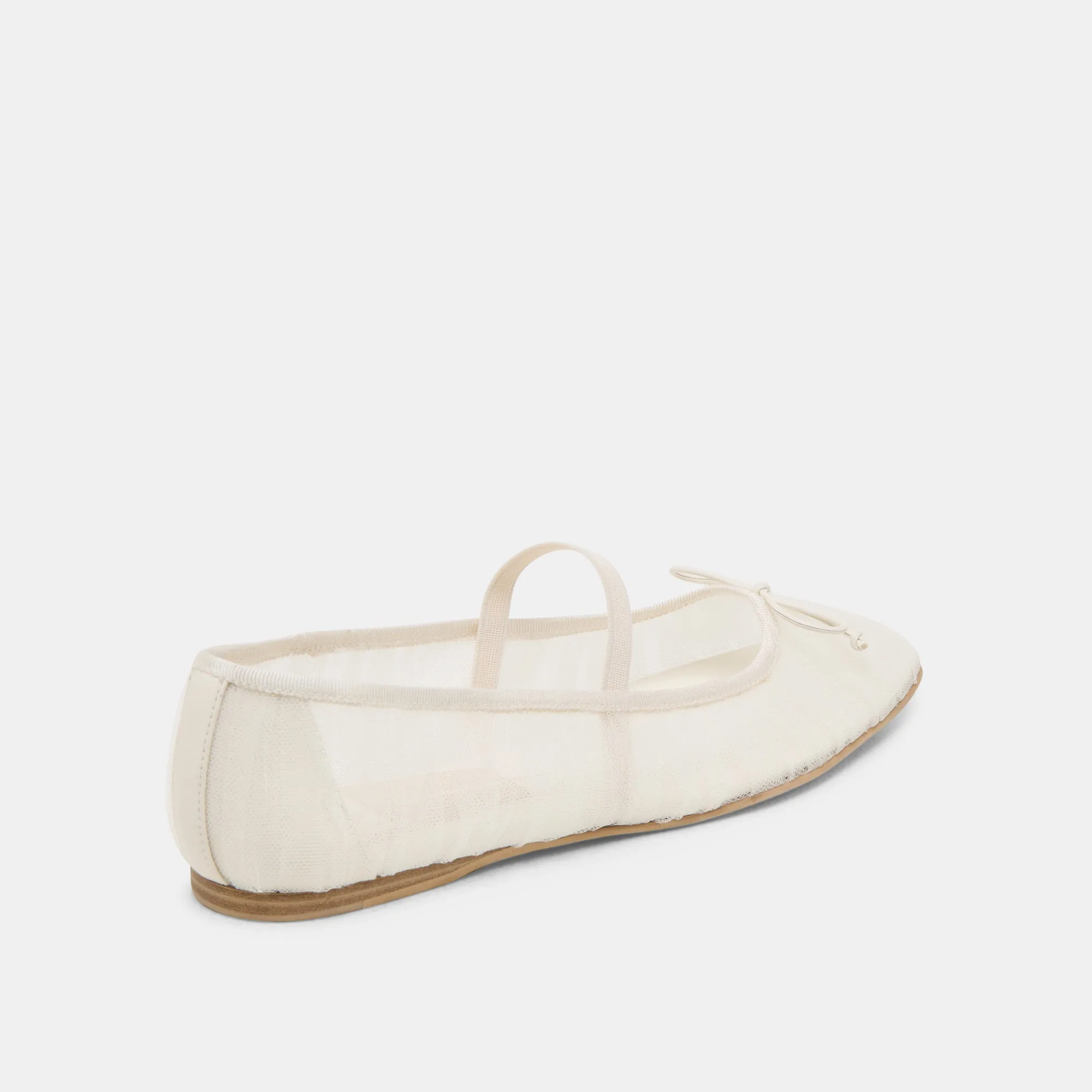 RAEVEN BALLET FLATS WHITE TULLE Museum Glow Leaf Fall