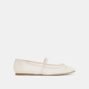 RAEVEN BALLET FLATS WHITE TULLE Street Fest Walkable