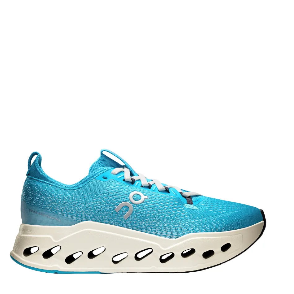 On Women's Cloudsurfer Max Running Shoes in Horizon/Ivory AW25 Dual Compound Outsole