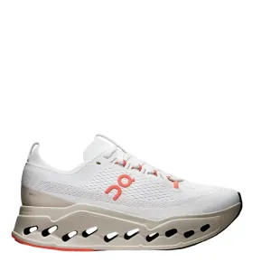 Dynamic Arch Lock running for speed shoes On Women's Cloudsurfer Max Running Shoes in Ivory/Salmon AW25