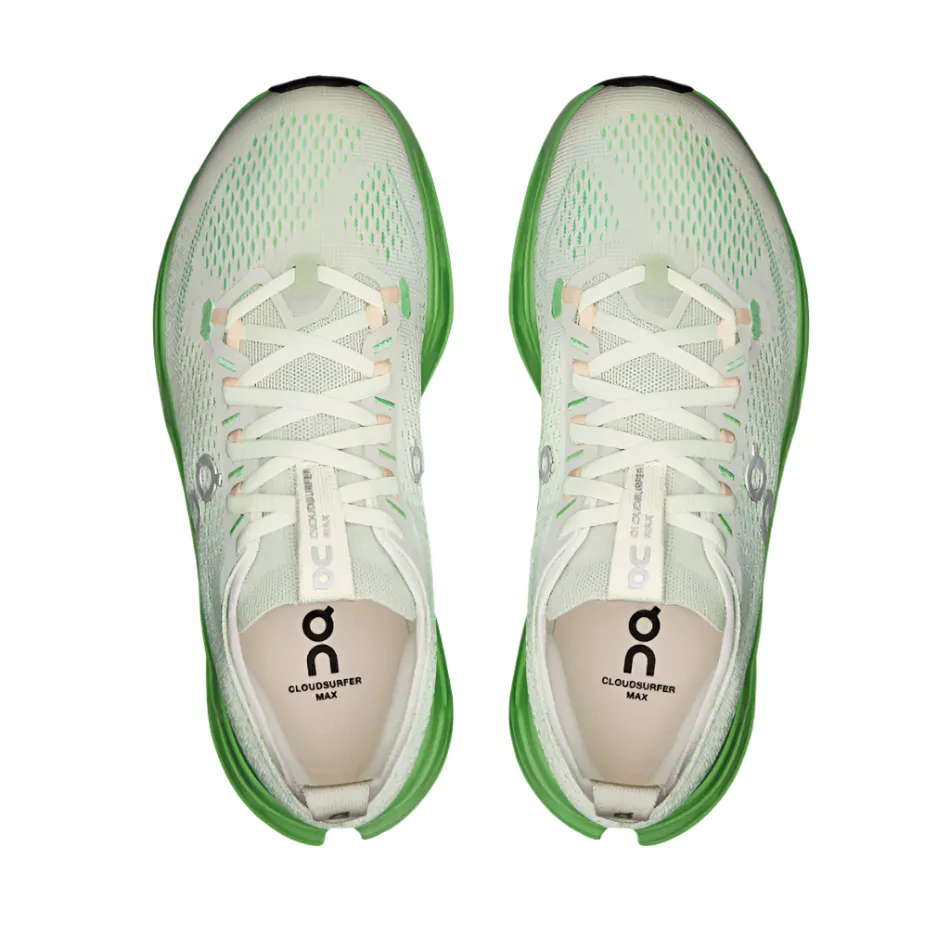 long - distance runner shoes Engineered Midsole On Women's Cloudsurfer Max Running Shoes in Mineral/Honeydew AW25