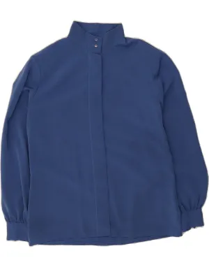 Nautical Look Flexible Shoulder Construction PENDLETON Womens Shirt Blouse US 10 Large Blue Polyester