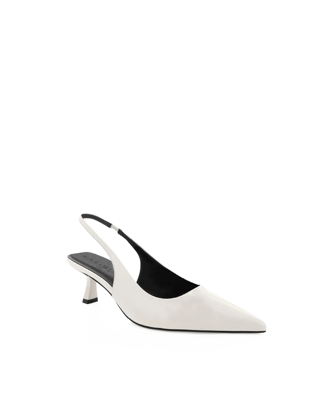 AYLA - BONE PATENT Bold Silhouette Casual Wedding Heels