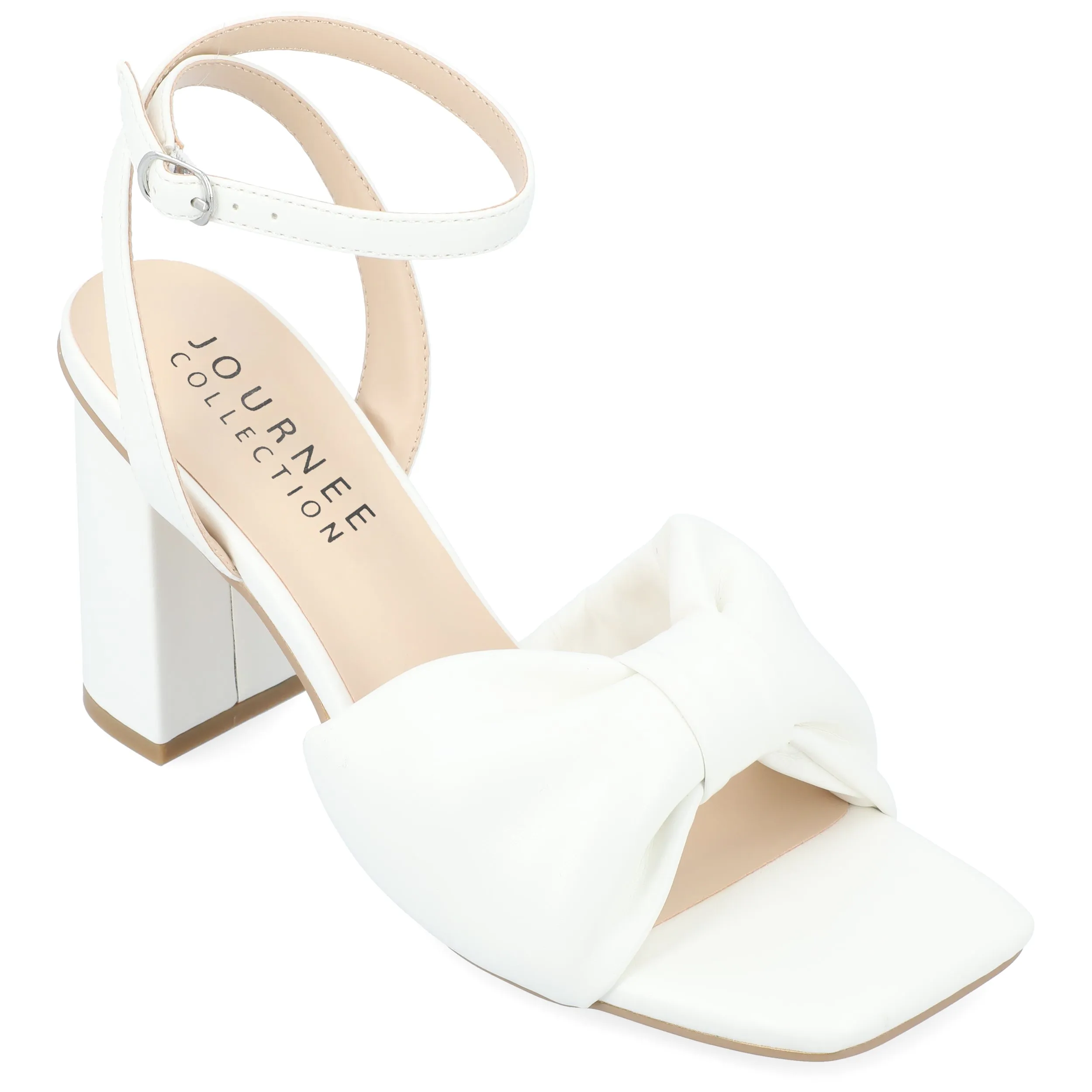 Journee Collection Women's Tru Comfort Foam Lottey Sandals Clear Heels Bold Vibe