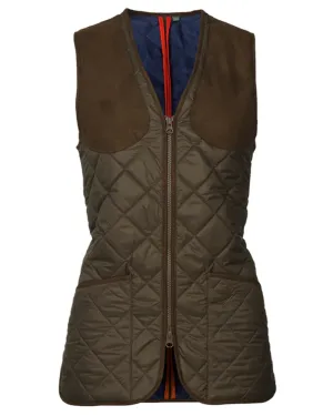 Laksen Womens Cheltenham Quilted Shooting Vest Elastic Free Comfort Trim Moisture Lock Layer