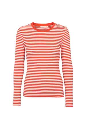 AntiPilling Treatment Ludmilla LS Tee - Grenadine / bright white