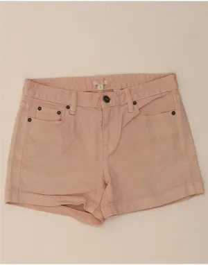 Non Static Finish On-The-Go Style J. CREW Womens Denim Shorts US 0 XS W30 Pink Cotton