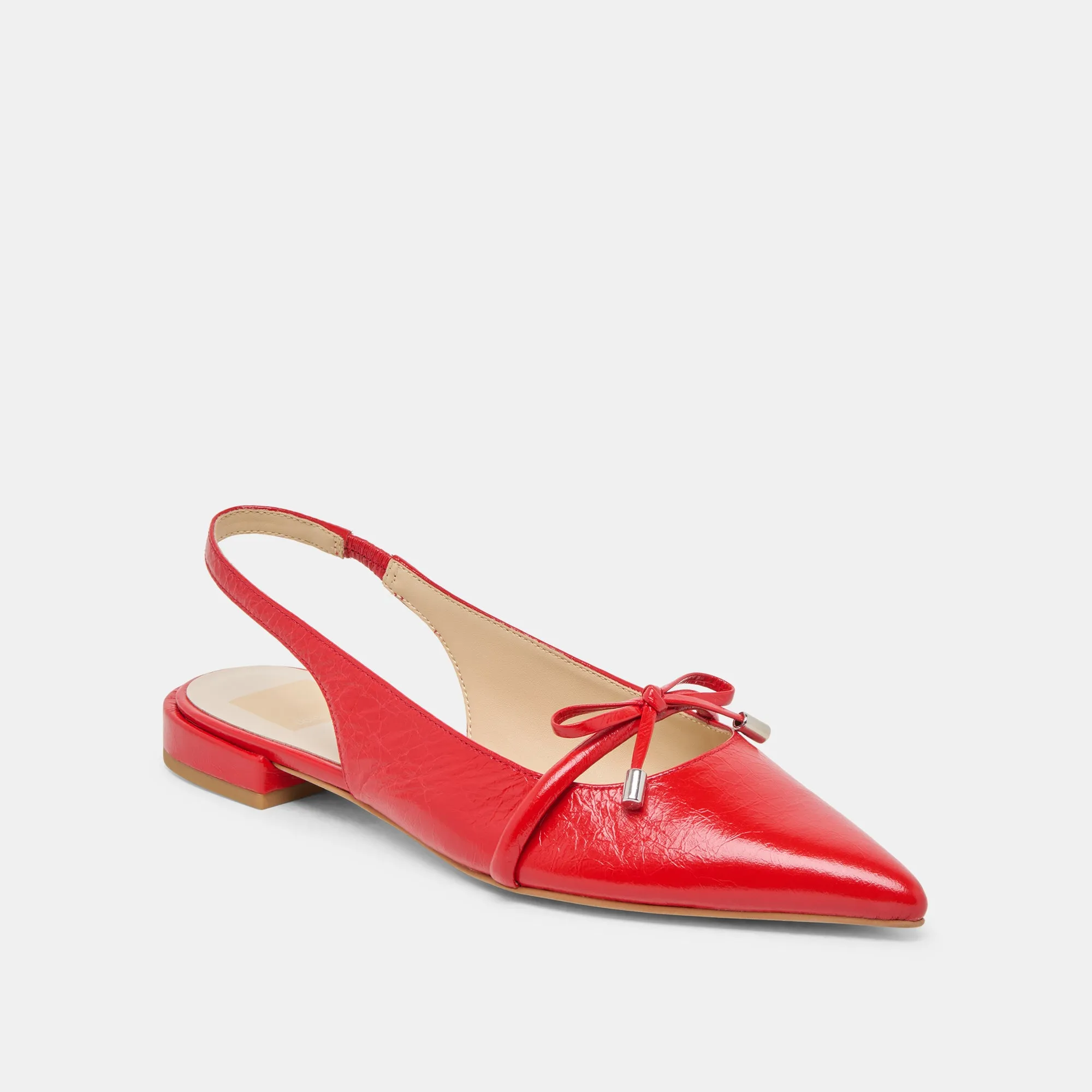 PAYGE FLATS CHILI CRINKLE PATENT Durable Sole Press Day