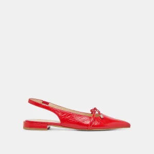 Ceremony Glow PAYGE FLATS CHILI CRINKLE PATENT