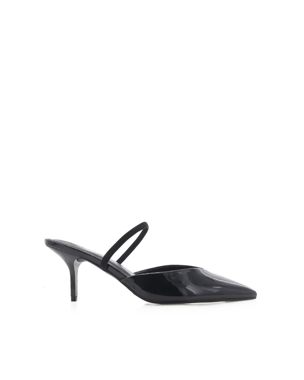 HISTORIA - BLACK PATENT Formal Event Heels Ankle Strap Shoes