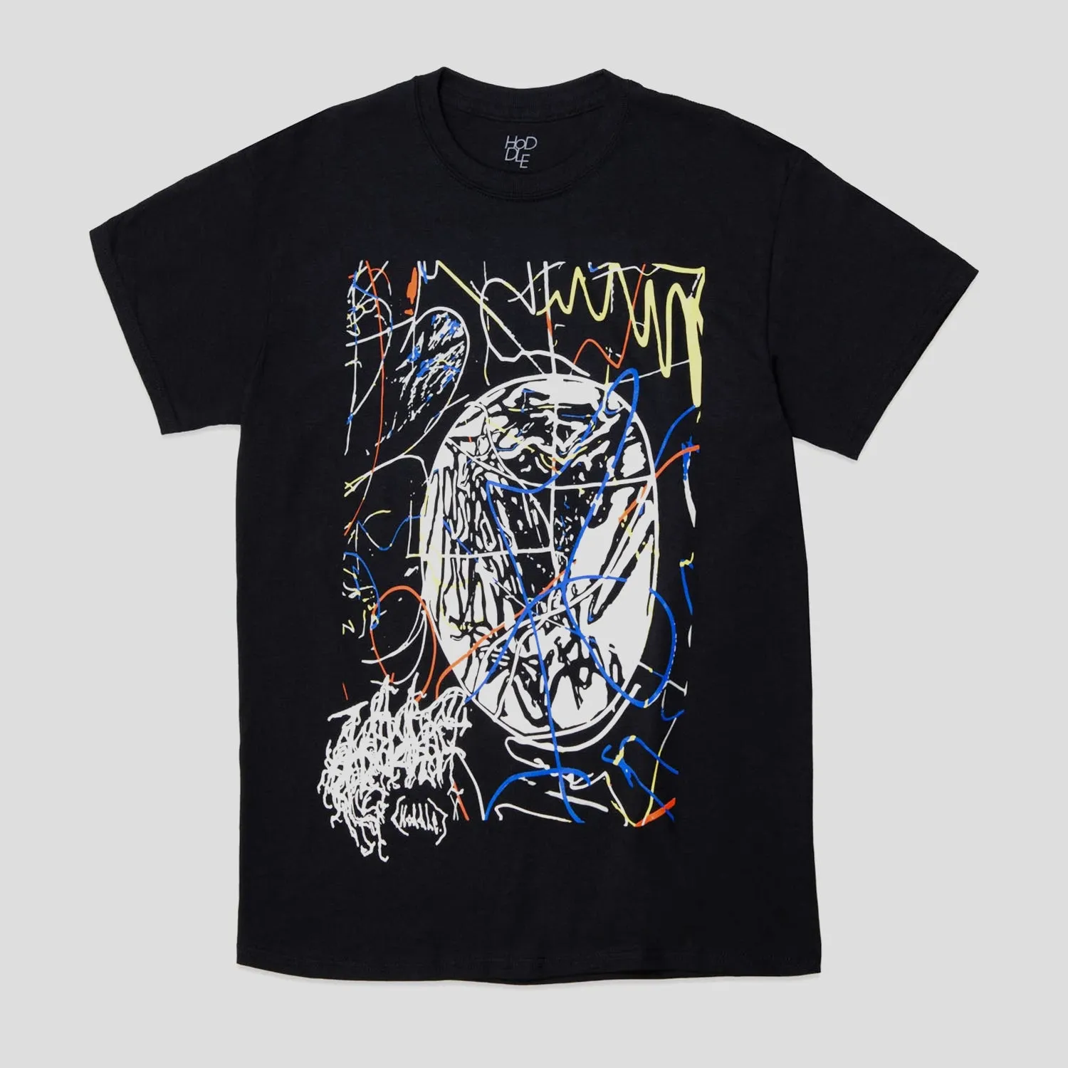 Long sleeved warmth Soft and Cozy HODDLE "GLOBE" TEE BLACK