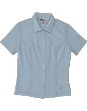 Distressed finish family gathering AUSTRALIAN L'ALPINA Womens Shirt Blouse IT 44 Medium Blue Striped